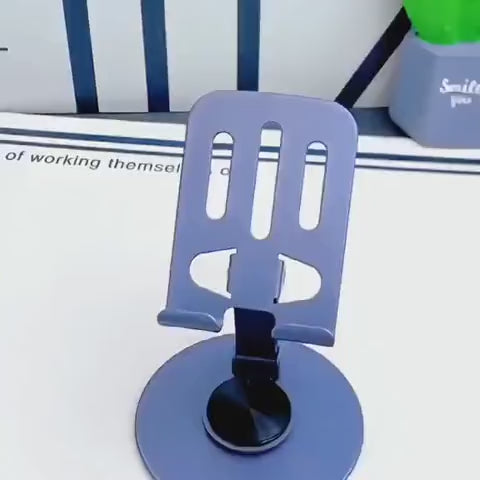 Cell Phone Stand, 360° Adjustable Phone Stand for Desk, Foldable Phone Holder non slip and not shaking