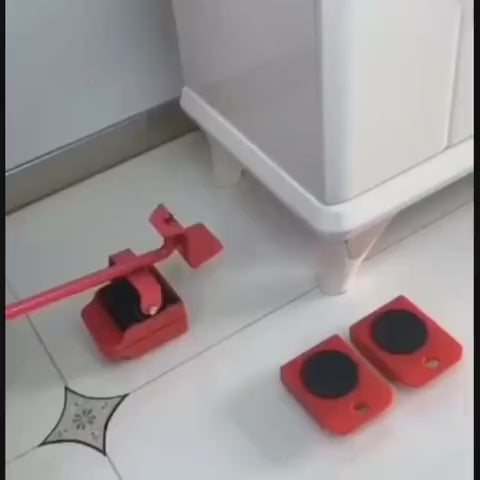 Furniture Mover Tool Set - Furniture Transport Lifter Heavy Duty 4 Wheeled Mover Roller