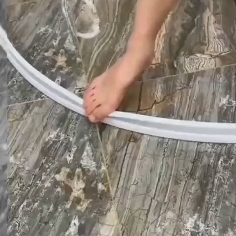 Silicone Shower Water Sealing Strip for Bathroom Kitchen Basin Water Separator