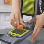 Multi functional 12 in 1 Kitchen Gadget for Vegetable Cutting With Fruit Slicer With Water Drainer