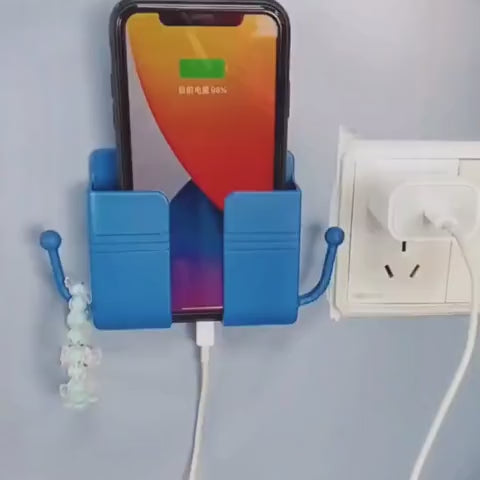 Multi Purpose Bed Side Wall Mount Mobile Phone Holder with Hook