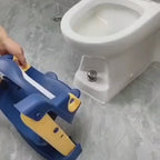 Toilet Pottya Triner Seat with Step and Ladder, Comfortable Seat, Anti‐Slip Ladder Pads