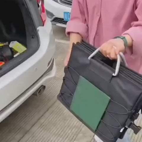 Car trunk storage organizer