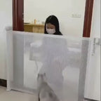 Retractable Baby and Pet Safety Gate - Ideal for Stairs, Corridors, Doors, Indoors, and Outdoors