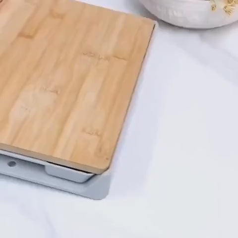 Multifunctional Bamboo Cutting Board Drawer Type Chopping Board Kitchen Tool