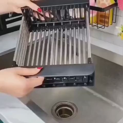 Expandable Dish Drying and Washing Basket  video