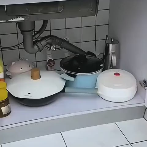 2 Tier Adjustable Kitchen Cabinet Under Sink Storage Organizer