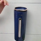 Automatic Cup Dispenser Holder Wall Mounted Disposable Cup Storage navy blue
