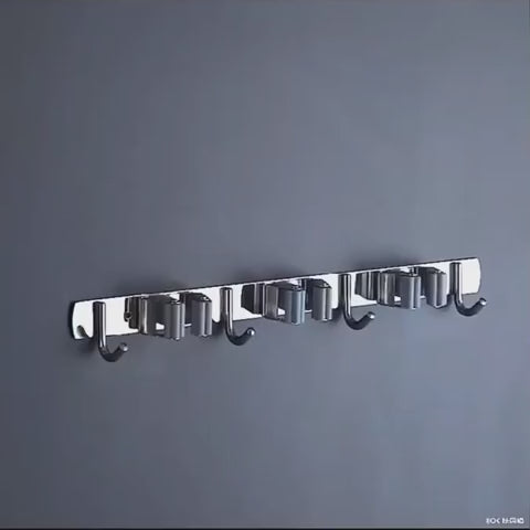 Mop Broom Holder Heavy Duty Stainless Steel Storage Organizer Heavy Duty Tool non slip