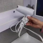 Hair Dryer Holder Hair Blow Dryer Rack Adhesive with Sticker For Bathroom, Wall Mounted Organizer.