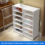 shoe cabinet with drawers, stylish shoe closet design by Homesouq Qatar dimensions